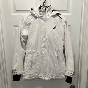 White Hooded Winter Jacket